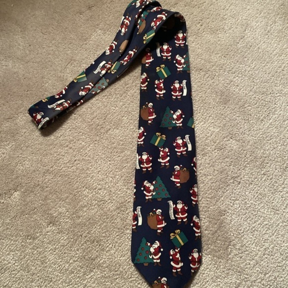 Santa Christmas Silk Tie‎ 3673